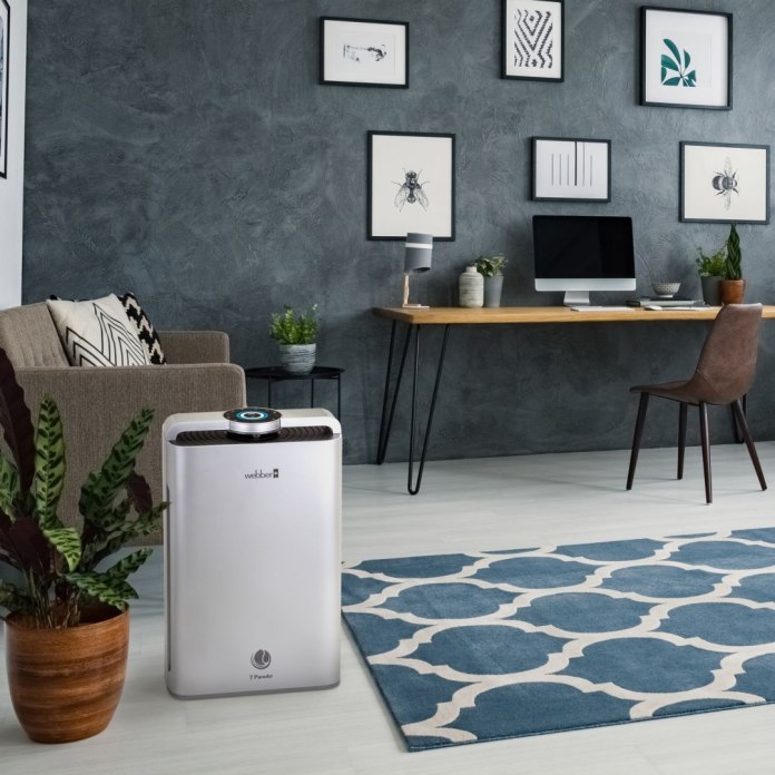 Webber AP9700 Silver WiFi zastosowanie w dużym pomieszczeniu